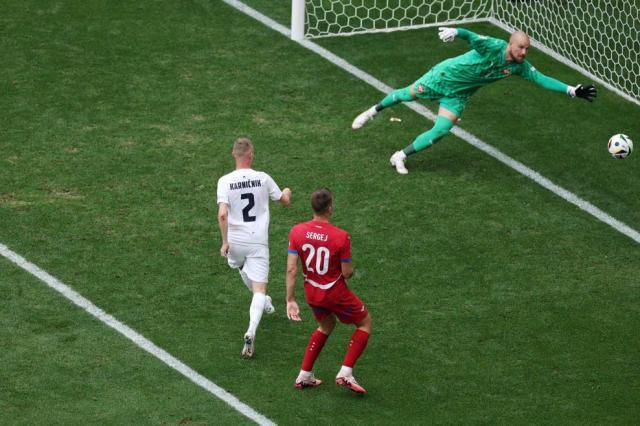 KY开云官网体育下载-【欧洲杯】约维奇压哨绝平，塞尔维亚1-1斯洛文尼亚